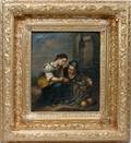 062268 EUROPEAN UNSIGNED OIL ON CANVAS 19TH C 8