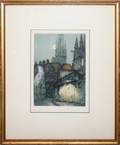 061348 MARCEL AUGIS ETCHING ROUEN 7 12 X 5