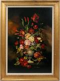 061330 LEHNER OIL ON CANVAS 36 X 24 FLORAL
