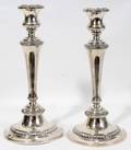 111394 GORHAM STERLING CANDLESTICKS PAIR H 10