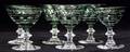 BOHEMIAN CRYSTAL LIQUOR GLASSES MID 20TH C