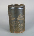 Ohio stoneware marriage cup late 19th c