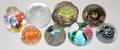 091359 ITALIAN BLOWN GLASS PAPERWEIGHTS 8 H 35