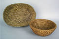 Oval rye straw basket