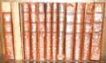 090290 JONATHAN SWIFT BOOK GROUPING BROWN LEATHER 12