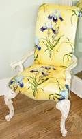072298 HIGHLAND HOUSE PAINTED WOOD OPEN ARMCHAIR