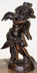 072265 AFTER MOREAU BRONZE SCULPTURE H 15 12 ANGEL
