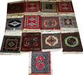 070318 BOKHARA ORIENTAL WOOL RUG SAMPLES 13 PCS 12 X