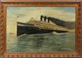 070300 DEL ROBINSOM OIL PAINTING 1915 28 X 43 CITY