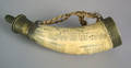 English scrimshaw powder horn early 19th c