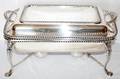 061385 SILVER PLATE SERVING DISH L 17