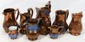 061362 COPPER LUSTER PITCHERS 19TH C EIGHT H 37