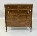 Sheraton mahogany chest of drawers