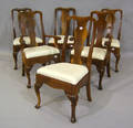 Set of 6 Queen Anne style dining chairs