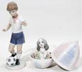 111418 LLADRO FIGURINES TWO SOCCER PRACTICE 
