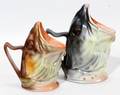 110307 ROYAL BAYREUTH PORCELAIN FISH HEAD PITCHERS
