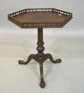 Chippendale style mahogany tea table