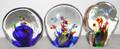 091375 HANDBLOWN GLASS SCULPTURES MARINE LIFE THREE
