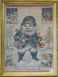Oriental Print Works Santa Claus scarf