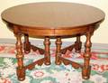 072312 COUNTRY FRENCH STYLE WALNUT TABLE CONTEMPORARY