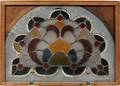 071316 LEADED GLASS WINDOW C 1900 17 X 23
