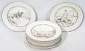 062374 ENGLISH PORCELAIN DESSERT PLATES 12