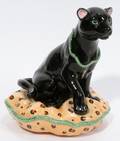061410 LYNN CHASE PORCELAIN FIGURE PANTHER H 6