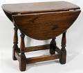 111457 ENGLISH OAK DROPLEAF LOW TABLE C 1900 L 22