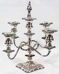 102407 INTERNATIONAL SILVER PLATE 5 LIGHT CANDELABRUM