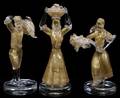ITALIAN MURANO STYLE GLASS FIGURES THREE