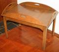 WALNUT BUTLERS TABLE H 18 W 28 L 38 OPEN