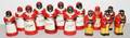 091451 F  F BLACK FIGURAL SALT  PEPPER SHAKERS 13