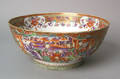 Chinese export rose mandarin punch bowl late 18th c