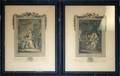 082369 FRENCH COLORED LITHOGRAPHS PAIR 10 14 X 7
