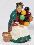 081412 ROYAL DOULTON FIGURE THE OLD BALLOON SELLER