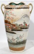 080416 JAPANESE NIPPON PORCELAIN VASE H 12 38