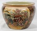 080404 JAPANESE PORCELAIN JARDINIRE H 11 DIA 15