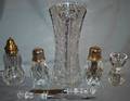 070383 CUT GLASS  CRYSTAL GROUPING