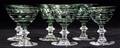 070379 BOHEMIAN CRYSTAL LIQUOR GLASSES MID 20TH C