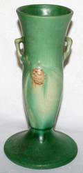 070369 ROSEVILLE POTTERY VASE H 9 12 DIA 5