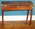 062398 MAHOGANY GUN CASE MOUNTED AS A TABLE H 25