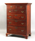 Pennsylvania Chippendale walnut tall chest late 18th c