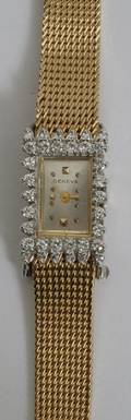 061464 GENEVA 14KT GOLD WATCH WITH DIAMONDS