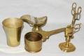 111506 ENGLISH ANTIQUE BRASS MUG WICK TRIMMER 