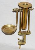 111504 ANTIQUE BRASS CANDLESTICK WITH CLAMP H 7