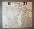110439 RL POLK  CO MI GAZETTEER MAP OF MI 1893