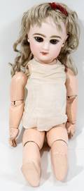 JUMEAU BISQUE HEAD DOLL ON MARKED JOINTED BODY