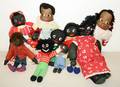 091466 FOLK ART BLACK DOLLS 10 H 916