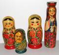 091474 USSR MATRYOSHKA NESTING DOLLS 3 H 1014 12