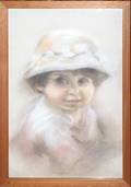 090398 MAIVE REUSE CHARCOAL AND PASTEL 19 X 12 CHILD